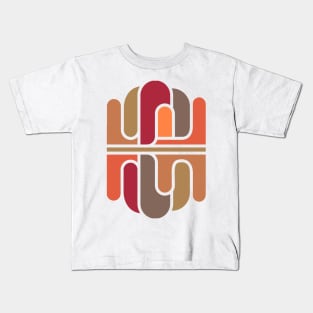 Geometric elegant modern mid century Kids T-Shirt